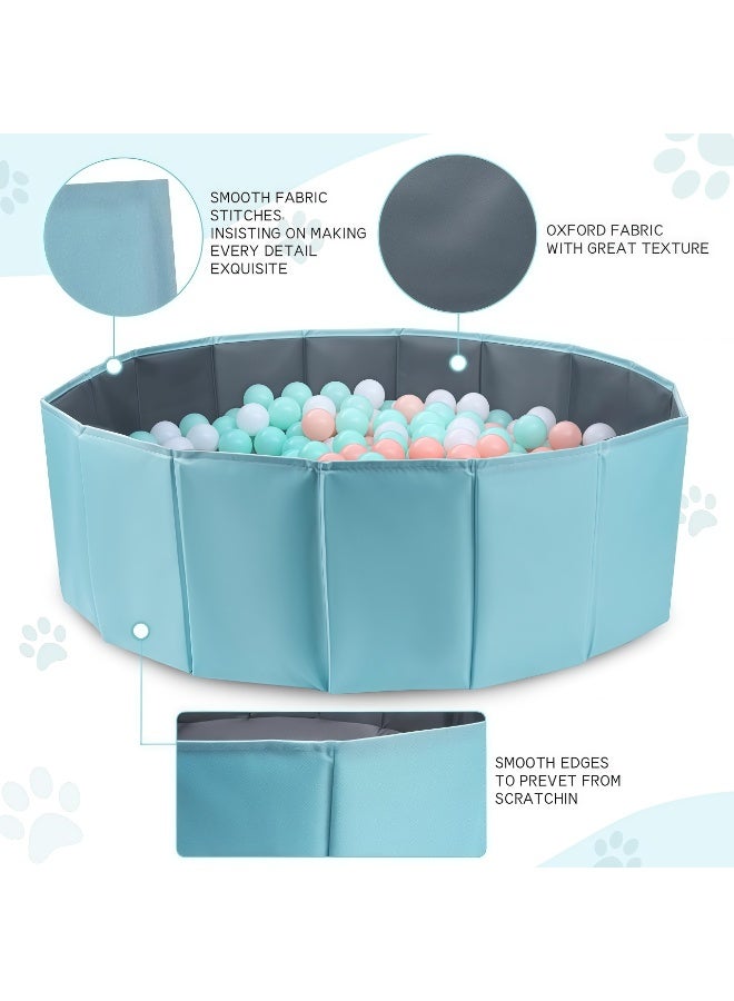 EzzySo Baby Toy Ball Pit,Children's Toy Ball Pit,Round Kids' Ball Pit,Double Oxford Cloth Ball Pit,Indoor and Outdoor Game Kids Play Ball Pool,Folding Portable Ball Pool,Sandbox Pool,Baby Ball Pool,Swimming Pool,Portable Bathtub,Pet Dog Bath Pool,for Outdoor Indoor,for Baby/Toddlers (Balls Not Included) - Image 3