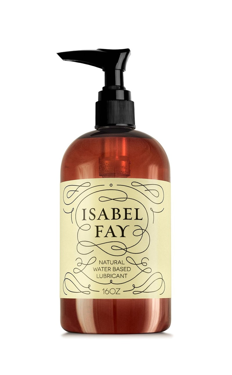 Isabel Fay زيت ترطيب شخصي طبيعي من إيزابيل فاي قائم على الماء للبشرة الحساسة، بدون بارابين، بدون جليسرين، 16 أونصة - Image 1