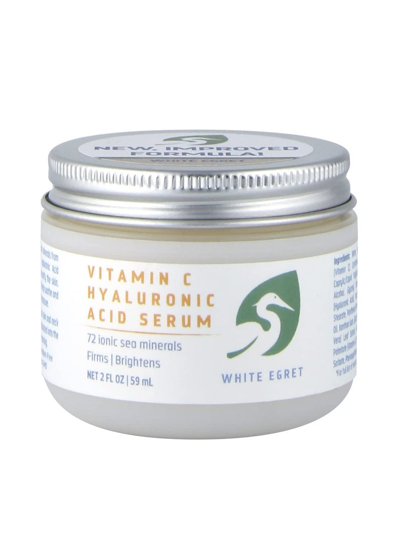 white egret - White Egret Vitamin C Hyaluronic Acid Cream 2 Ounce - Image 1