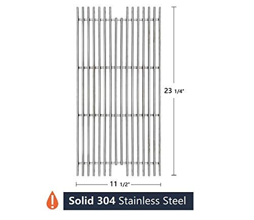 Hongso 23 1/4" SUS304 Stainless Steel Grill Grids Grates Replacement for Viking VGBQ 30" T Series, VGBQ 41" T Series, VGBQ 53" T Series, VGBQ300T VGBQ0302T VGBQ3002RT VGBQ4103RT VGBQ5323RE1 Gas Grill - Image 2
