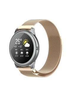 Replacement Strap For Xiaomi Haylou Solar LS05 Milanese Casual Magnetic Watch Band, Size: Free Size Champagne