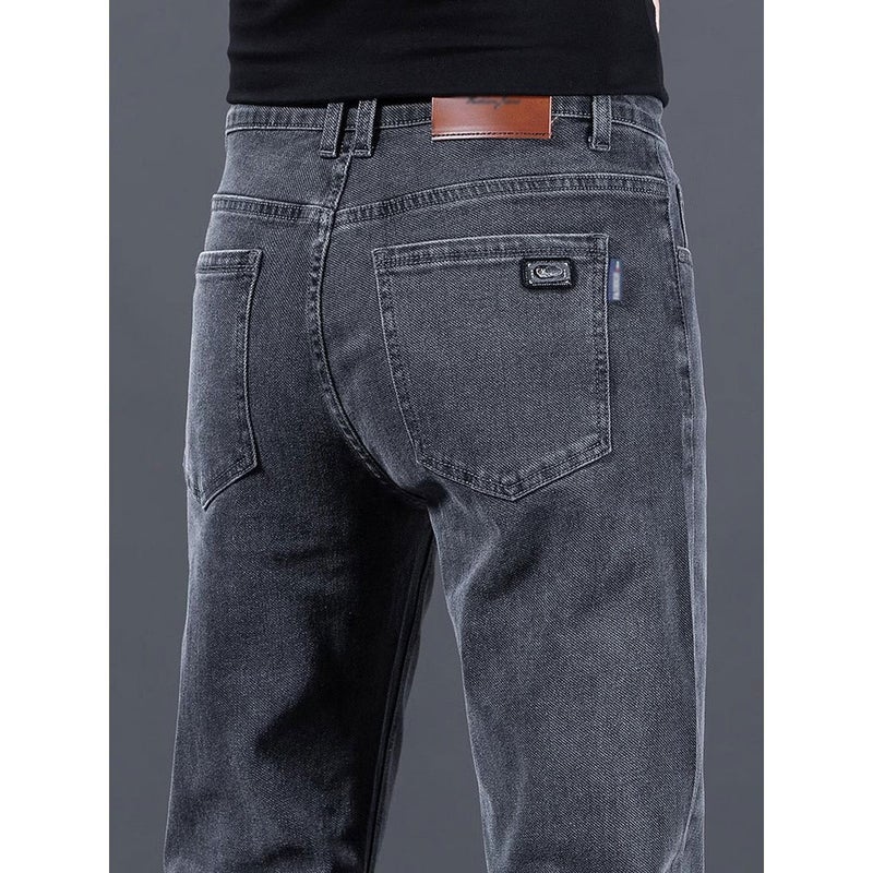 Unisex Classic Denim Jeans Loose Fit Daily Outdoor Wear - Image 2
