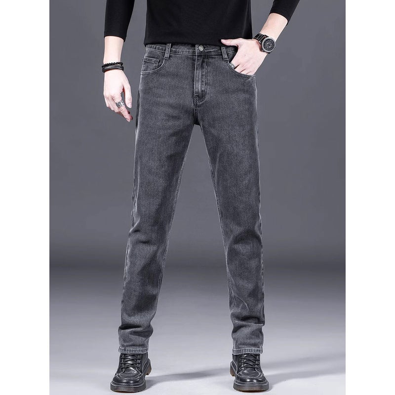 Unisex Classic Denim Jeans Loose Fit Daily Outdoor Wear - Image 3