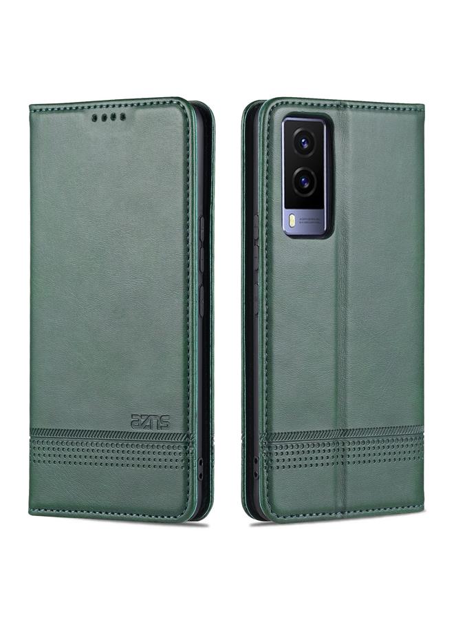 The Bros Case For vivo Y71t / V21e 5G Magnetic Calf Texture Horizontal Flip Leather Phone Case