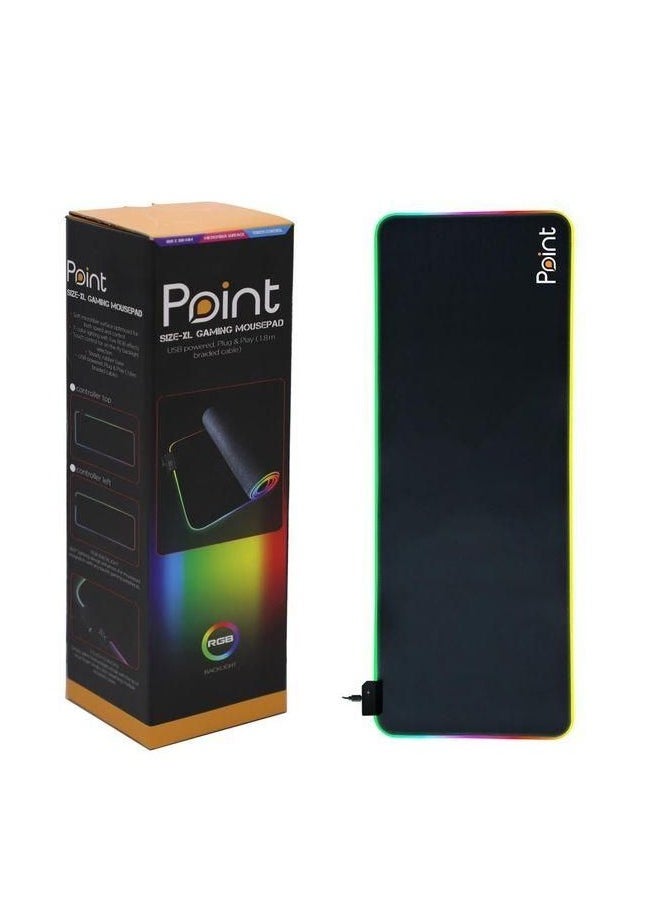 Point - point combo gaming rgb Mouse and Keyboard with Mouse Pad black - Image 1