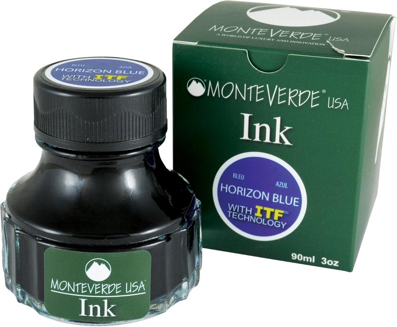 Monteverde USA Ink with ITF Technology, 90 ml Horizon Blue (G308HB) - Image 4