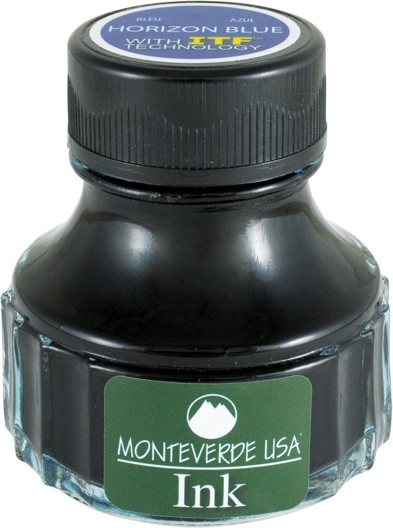 Monteverde USA Ink with ITF Technology, 90 ml Horizon Blue (G308HB) - Image 1