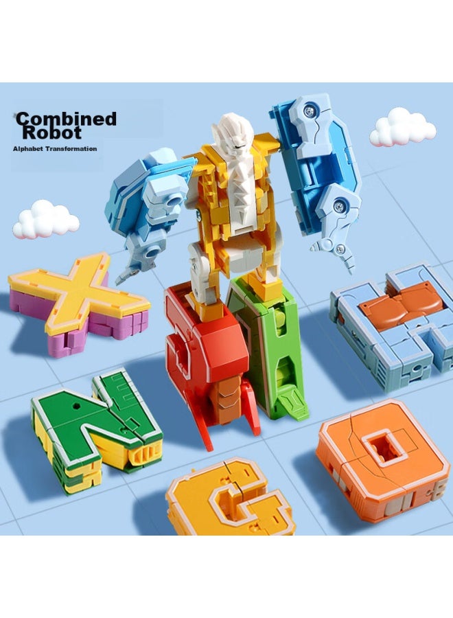 Xinlexin Transforming Toy, Combining Robot Dinosaur, Assembly Letters, Transforming 26 Letters A-z, Children's Day Gift - Image 2