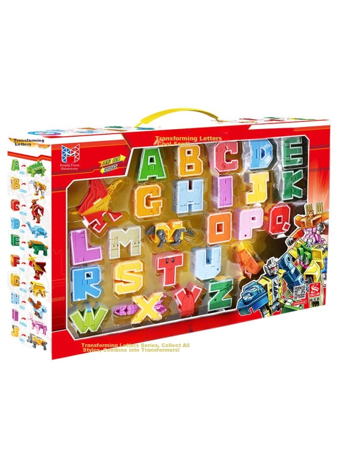 Xinlexin Transforming Toy, Combining Robot Dinosaur, Assembly Letters, Transforming 26 Letters A-z, Children's Day Gift - Image 5