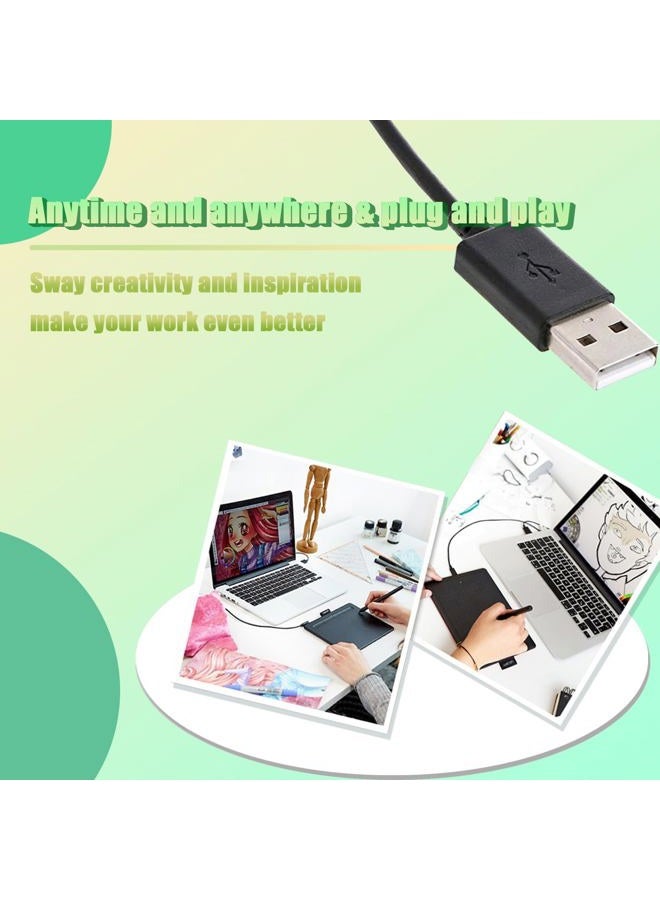 Adhiper كابل شحن ميكرو USB أسود بارتفاع 4.9 قدم بديل لأجهزة Wacom Intuos و Bamboo - Image 5