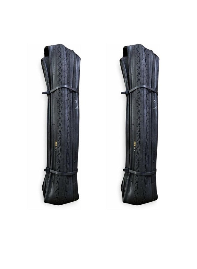 FCCRACING Foldable Road and Hyrid Bicycle 700 * 28C (Pack of 2) Tyre for Bicycle - Image 1