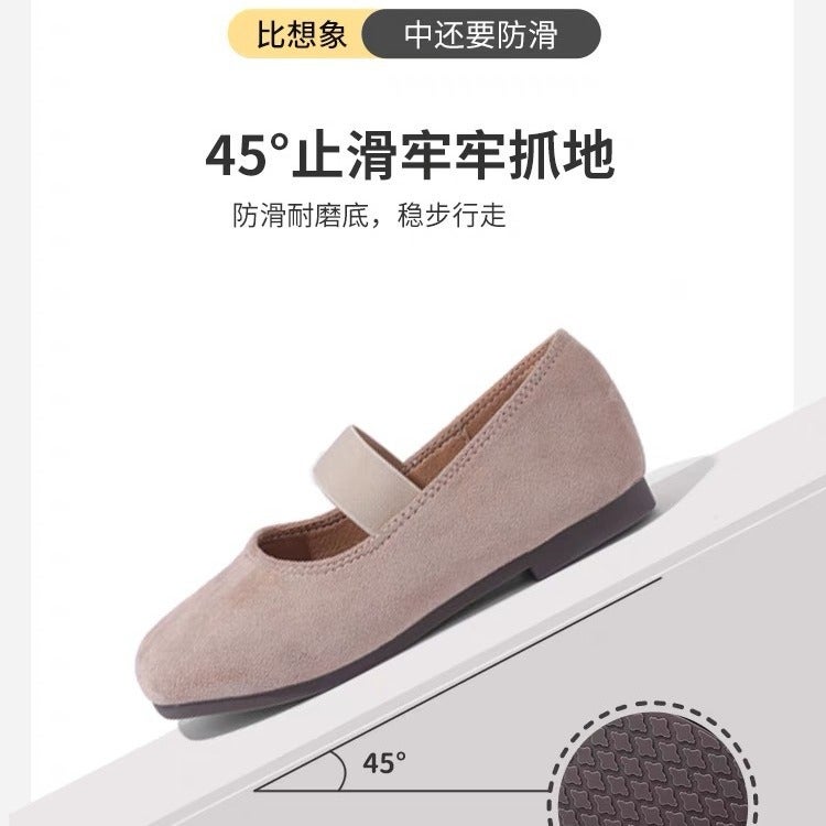 Canyze Girls Princess Shoes 2024 Autumn New Children Korean Style Simple Leather Shoes Slip-On Soft Sole Shoes - Image 4