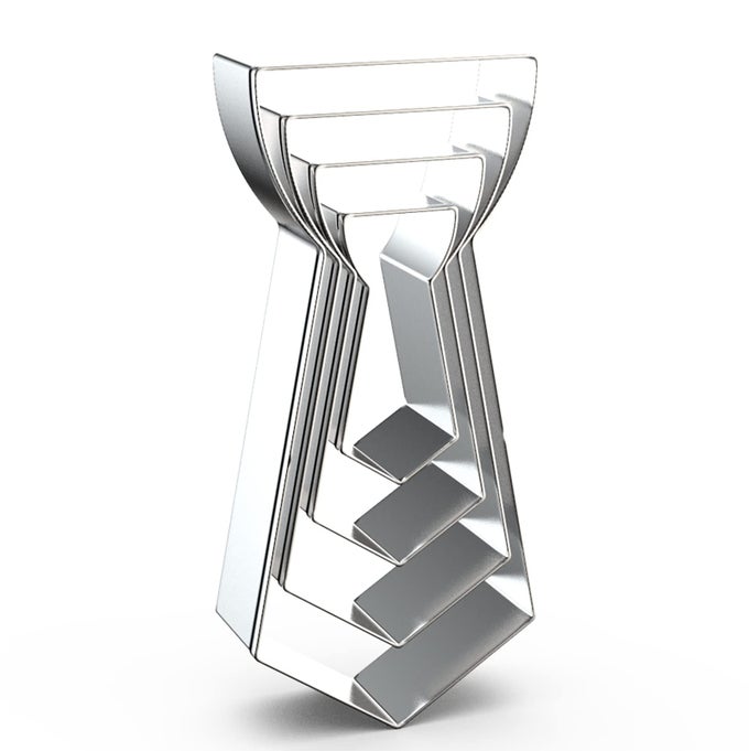 NECK TIE COOKIE CUTTER SET LARGE ASSORTED SIZES 5 INCH 4 INCH 3 INCH 2 INCH 4 PIECE NECK TIE COOKIE CUTTERS SHAPES FOR MEN FATHERS DAY STAINELSS STEEL
