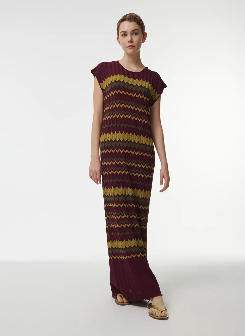 leem Jacquard Knit Kaftan