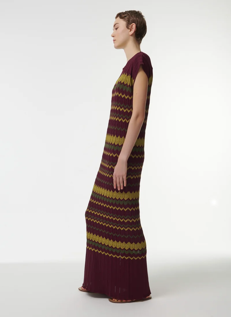 leem Jacquard Knit Kaftan