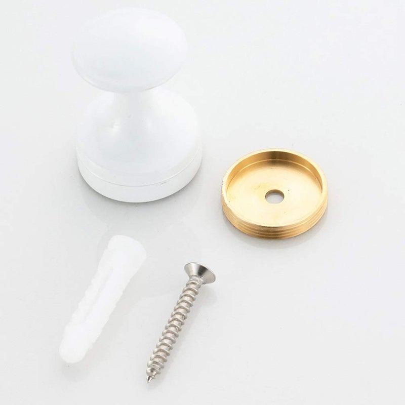 Modern Design Round Metal Wall Hook for Bathroom Coat Hat Hanger Utility Mount - Image 3