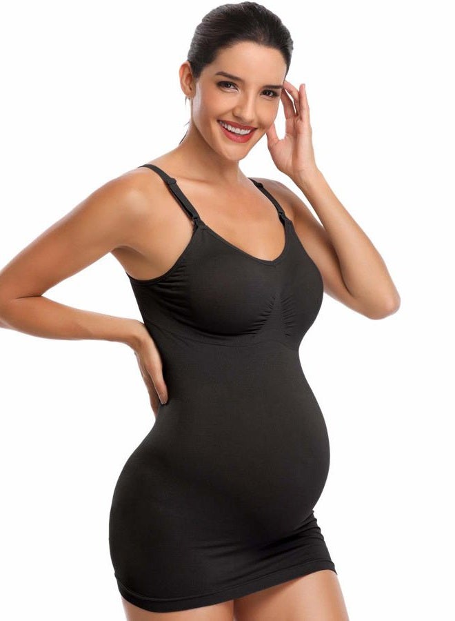 BRLIDO Womens Nursing Tank Tops Built in Bra for Breastfeeding Maternity Camisole Brasieres, Black*3, XL - Image 4