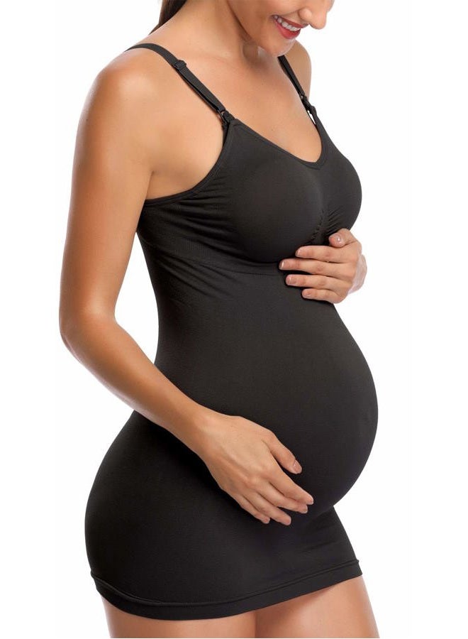 BRLIDO Womens Nursing Tank Tops Built in Bra for Breastfeeding Maternity Camisole Brasieres, Black*3, XL - Image 3