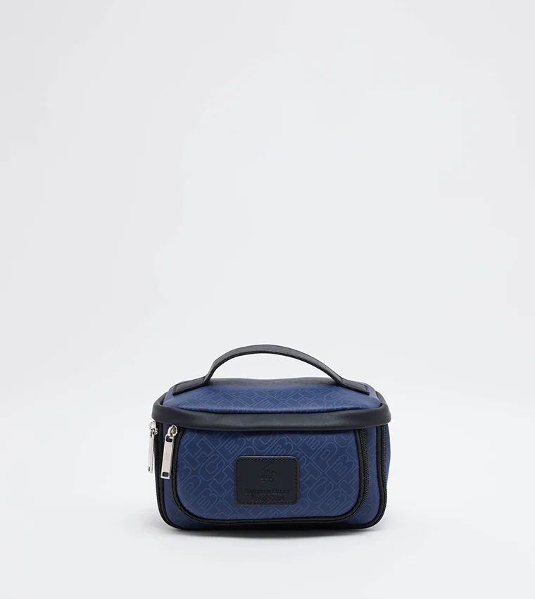 BEVERLY HILLS POLO CLUB Monogram Detail Toiletry Bag