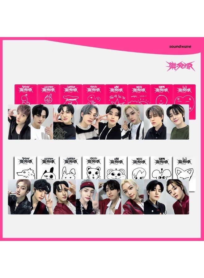 NIBEMINENT 8 Pcs Kpop Stray Kids Rock-Star SW4.0 SKZ Lomo Cards Card For Fans Collection Gifts - Image 2