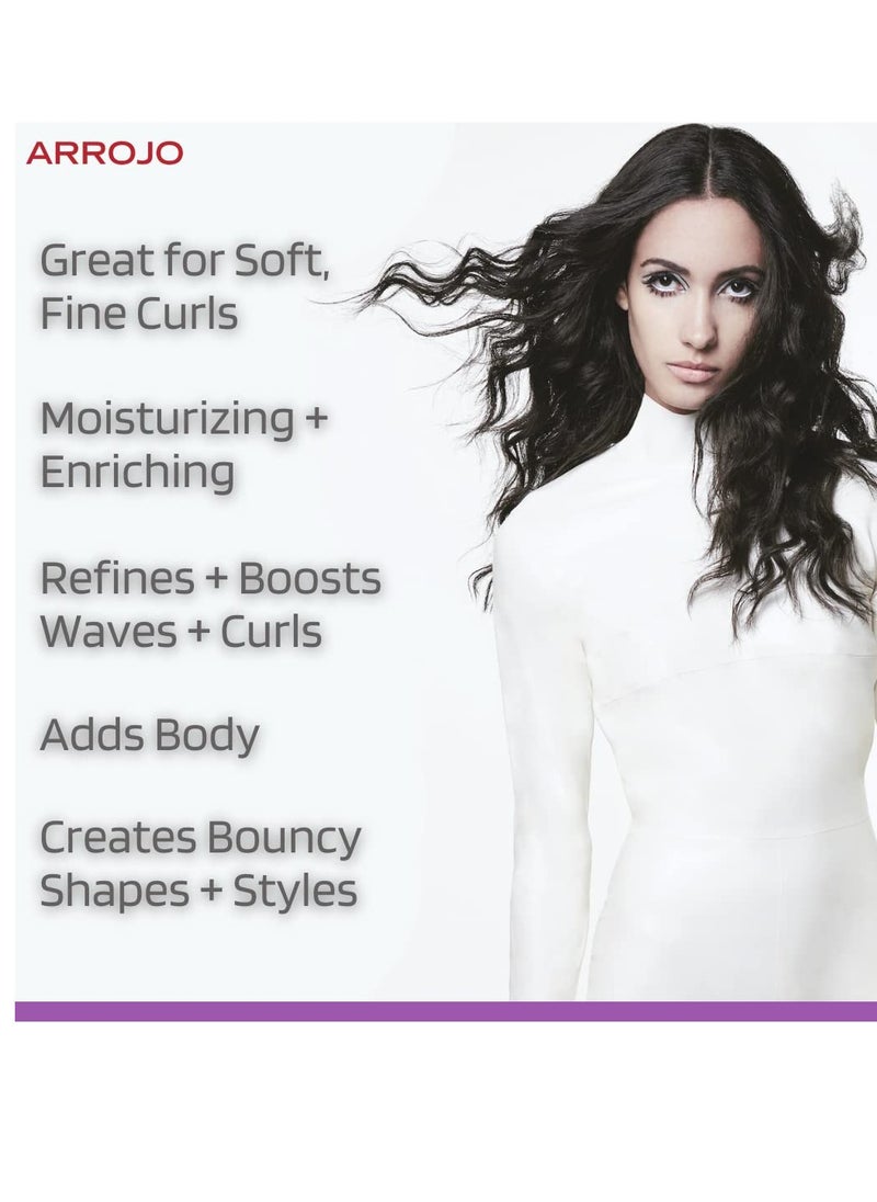 ARROJO Curl Enhancer – Curly Hair Gel for Soft, Fine Curls - Curl Gel w/ Amino Acids, Oat Proteins – Curl Enhancing Hair Products to Add Shapely Spring – Wavy & Curly Hair Products (5.1 oz)