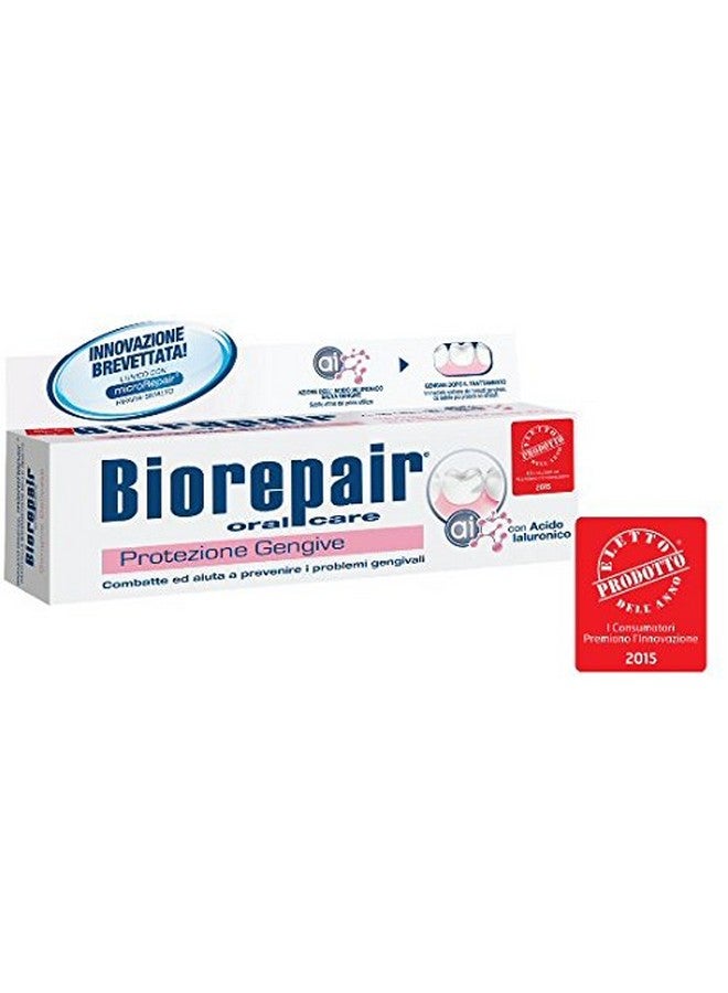 Biorepair: "Protezione Gengive" (Gum Protection) Toothpaste with microRepair * 2.5 Fluid Ounce (75ml) Tube (Pack of 2) * [ Italian Import ] - Image 2