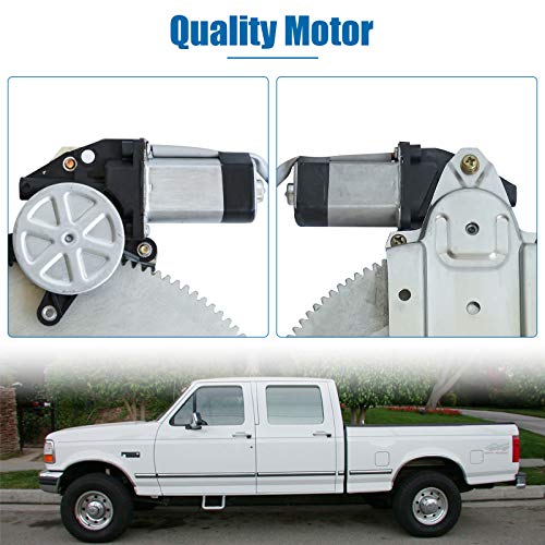 MOJTBE 741-754 Front Passenger Side Power Window Regulator with Motor Assembly Compatible with 1981-1996 Ford F150 F250 F350, 1981-1983 F100, 1988-1997 F450 Super Duty Truck,OE 11A68, 3552-6509R, APWR0311 - Image 3