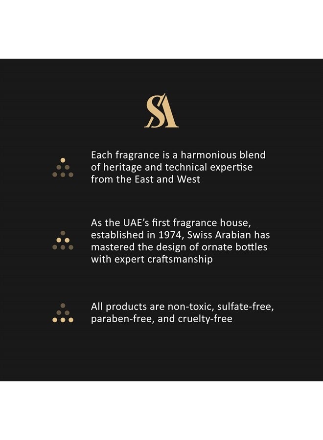 SWISS ARABIAN عطر بخور - منتجات فاخرة من دبي - زيت عطر شخصي يدوم طويلاً - عطر مغري، مصنوع بشكل استثنائي، عطر مميز - الرائحة الفاخرة للعربية - 3.2 أونصة - Image 2