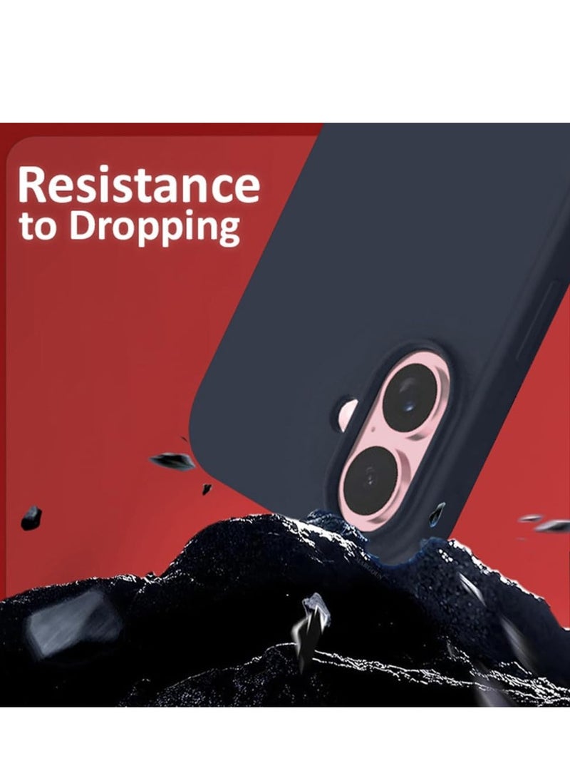 Liquid Silicone iPhone 16 Plus Case - Ultra Slim, Drop Protection, Soft Anti-Scratch Microfiber Lining (Model I) - Image 4