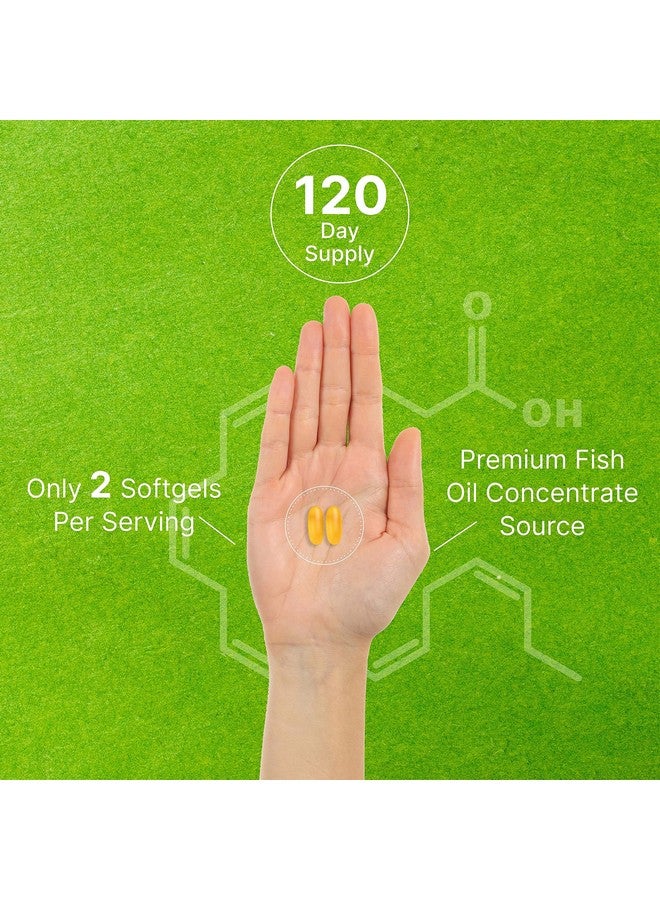 DEAL SUPPLEMENT DHA Supplements | 240 Softgels, Burpless, Lemon Flavor, DHA 1000mg + EPA 500mg, Wild Caught Fish - Image 5