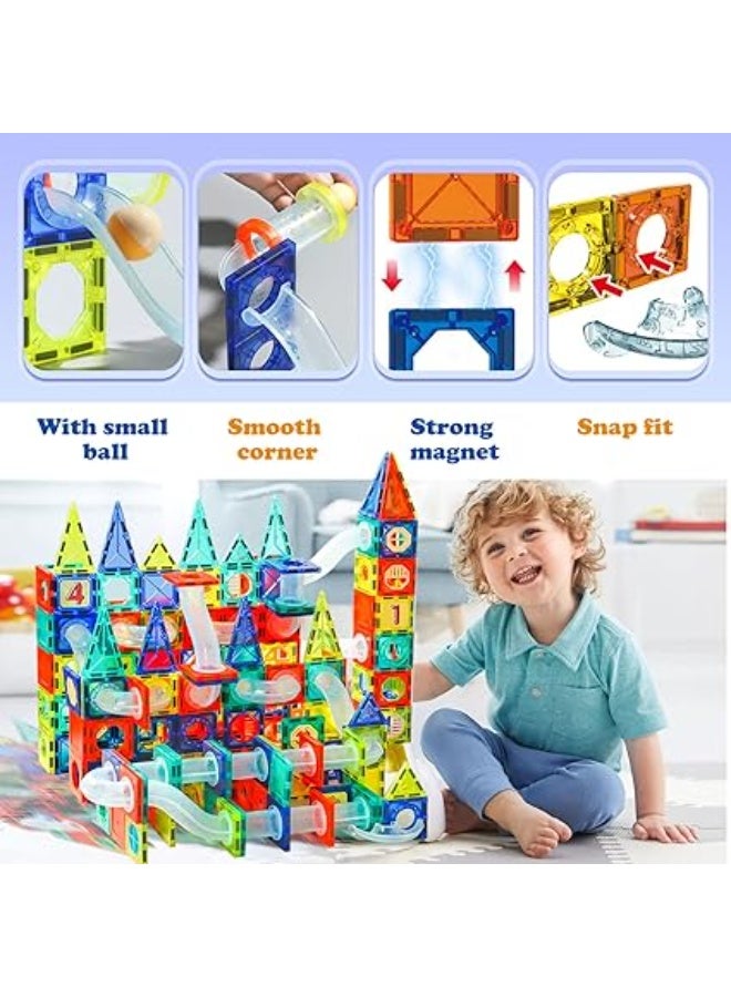 مجموعة ألعاب مغناطيسية للأطفال الصغار من جايد هير، مكعبات بناء مغناطيسية، مجموعة مغناطيسية لمرحلة ما قبل المدرسة، ألعاب مغناطيسية تعليمية (42 قطعة) - Image 3