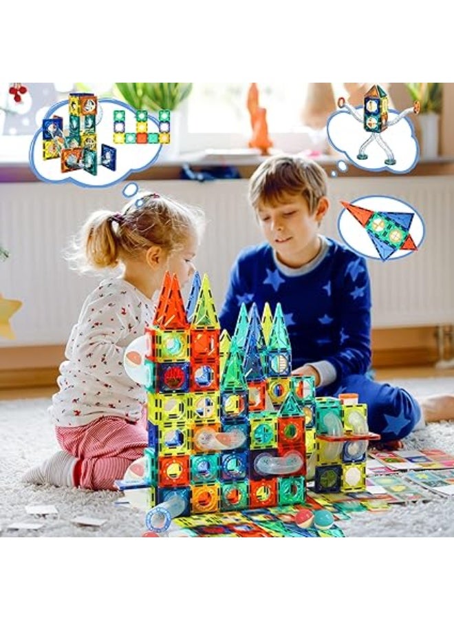 مجموعة ألعاب مغناطيسية للأطفال الصغار من جايد هير، مكعبات بناء مغناطيسية، مجموعة مغناطيسية لمرحلة ما قبل المدرسة، ألعاب مغناطيسية تعليمية (42 قطعة) - Image 2