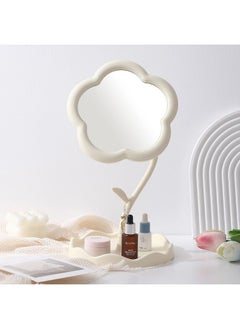 ShebSheb Flower-Shaped Makeup Mirror,Lovely Desk Vanity Mirror  Size ：16x16 cm  - Image 1