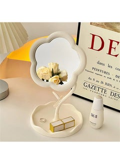 ShebSheb Flower-Shaped Makeup Mirror,Lovely Desk Vanity Mirror  Size ：16x16 cm  - Image 2