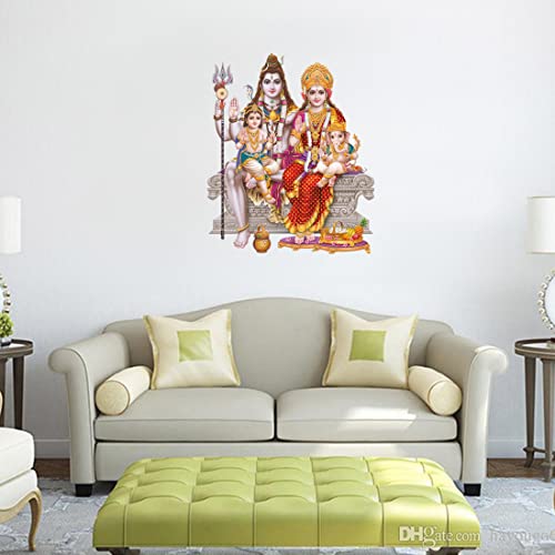 Rangoli Vinyl Wall Sticker Multicolour Vinyl Medium Size 40Cm Or 50 Cm Pack of 1 Sticker, Religion, Self-Adhesive - Image 2
