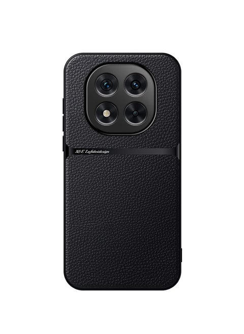 Phone Case Cover Leather TPU Back Case Cover shock resistant Compatible with Redmi Note 14 Pro Plus (Black)