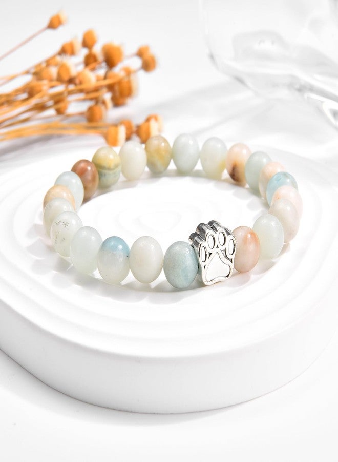 FIEEFX Dog Mom Gifts for Women as Birthday Christmas Stocking Valentines Mothers Day Easter Basket Stuffers, Beaded Paw Bracelet Gifts for Dog Mom Lovers - Image 3