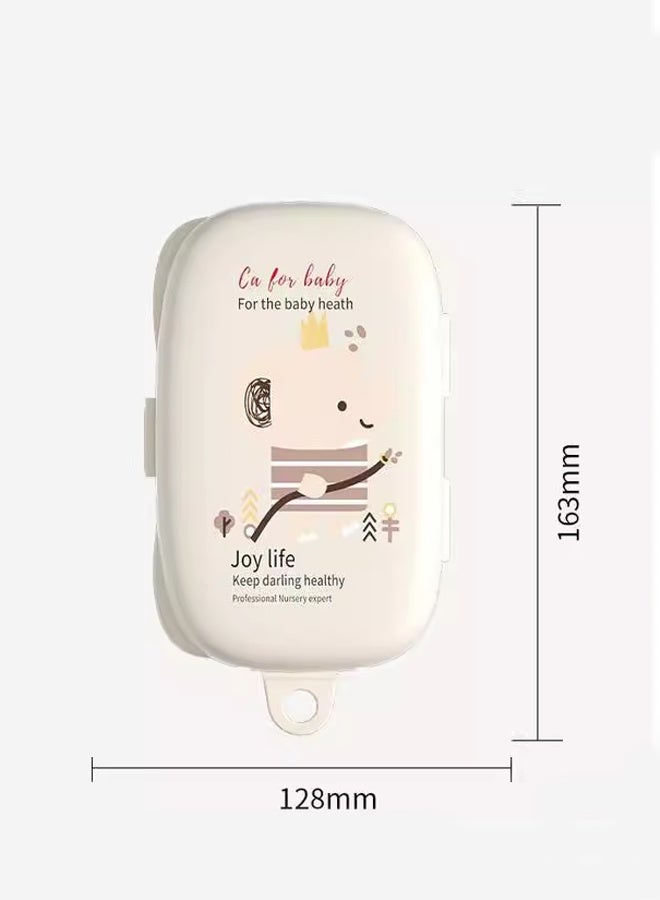 Berma Baby Baby Bottle Brush 5-piece Set Portable Baby Bottle Brush Cleaning Set Baby Bottle Cleaning Brush Silicone Bottle Cleaning Brush Baby Pacifier Cup Nipple Straw Cleaning Brush (White) - Image 2