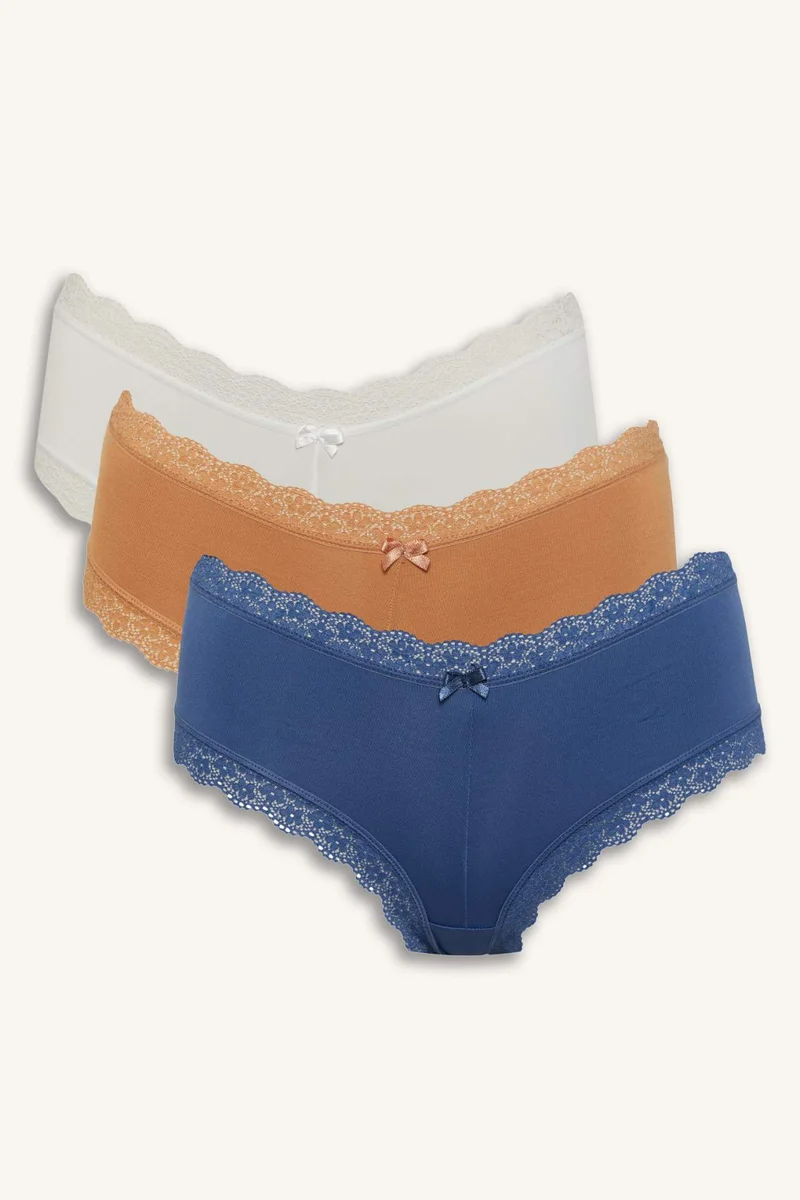 DeFacto Fall in Love Lace Detailed Micro 3 Piece Panties