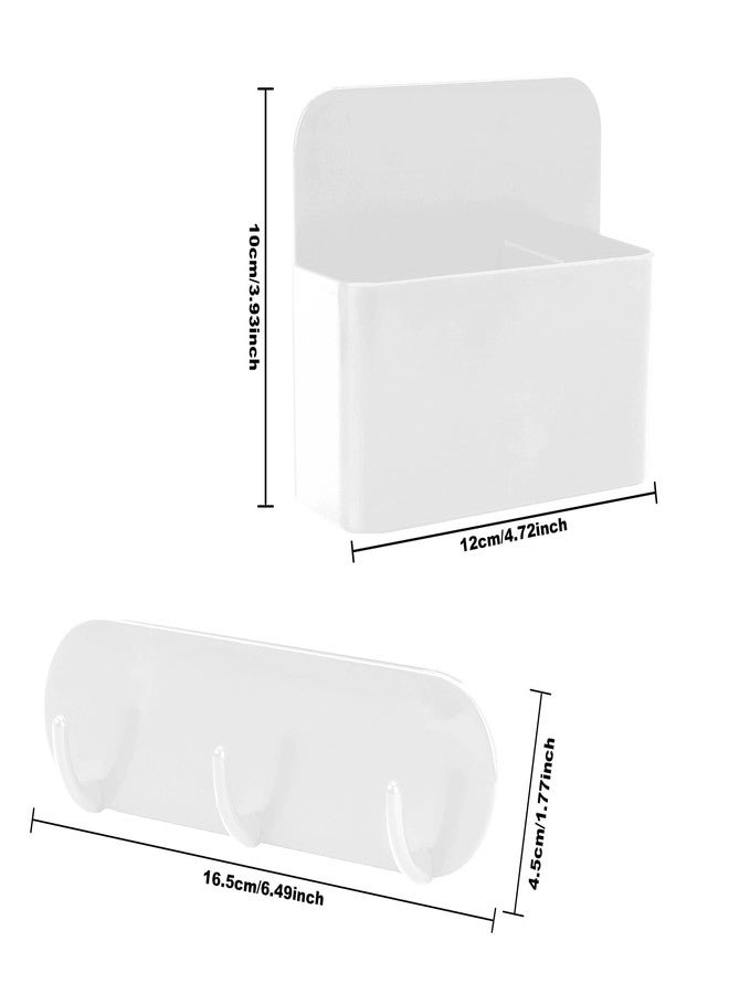 CTTZCKJ Magnetic Wall-Mounted Toothbrush Holder with Magnetic Hooks for Cruise ，Cruise Ship Essentials 2025- No Drilling Needed for Royal Caribbean & Alaska Cruise Ships, Caribbean Royal Must-Haves（White） - Image 2