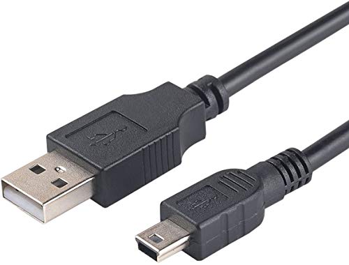 GGZZ Replacement IFC-400PCU Mini USB Cable Camera Transfer Data Sync Charging Cord 5Pin Compatible with Canon PowerShot Digital ELPH 180 190 is Cameras and More (1.5M) - Image 1