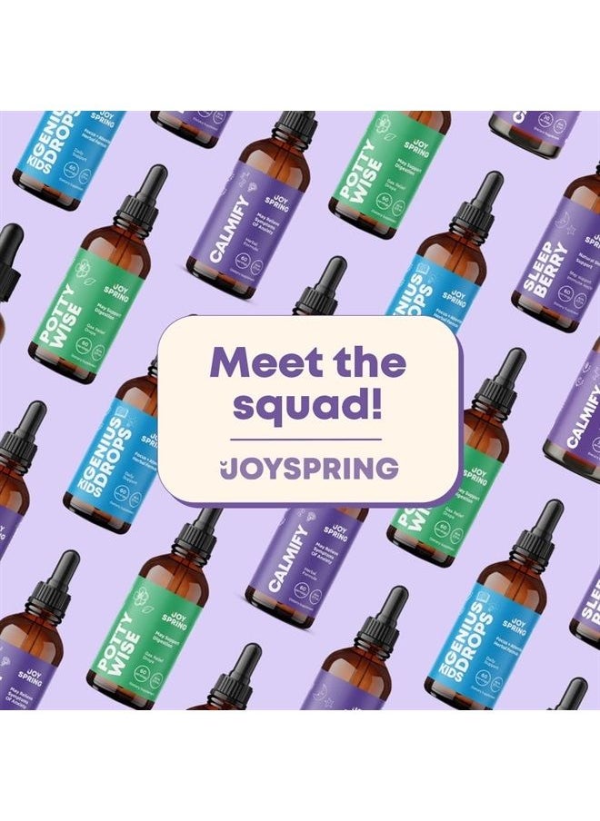 JoySpring - Magnesium Citrate Liquid - Magnesium Supplements for Kids - Sugar & Gluten Free Liquid Magnesium for Toddlers with Chamomile, Passion Flower Supplement - Magnesium Calm for Kids & Adults - 30 Servings - Image 1