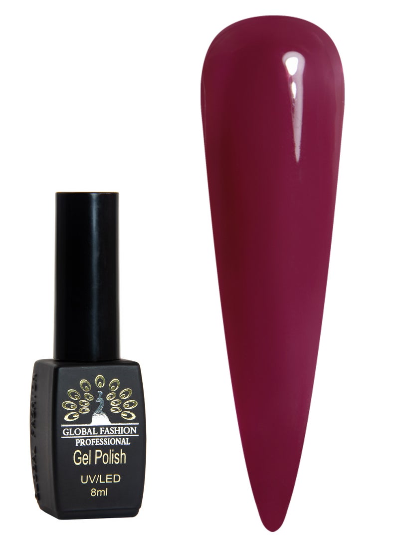GLOBAL FASHION Global Fashion Black Elite Gel Polish | 132 Colors of Long-Lasting Elegance - 8ml | 035  - Image 1