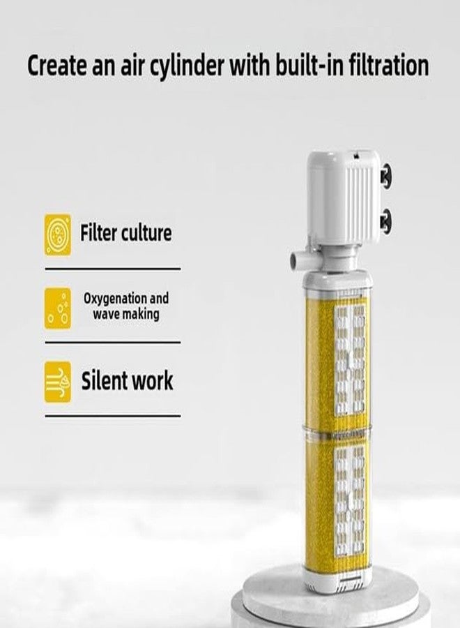 WaterBear 4 in 1 Submersible Aquarium Internal Filter for Fresh & Salt Water Aquarium (WB-880H (650L/H-15W)) - Image 3