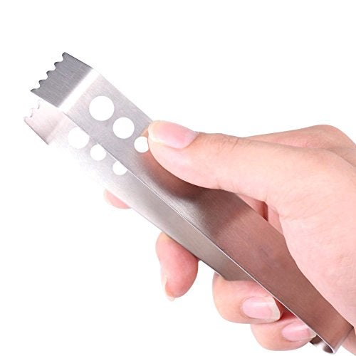 Abrazo Stainless Steel Plain Ice Tong/Ice Picker | Set of 2 Pcs - Image 4