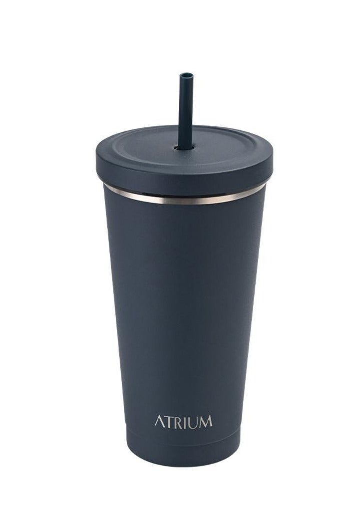 أتريوم كوب كوب تفريغ من الفولاذ المقاوم للصدأ 304 بارد 650.00 مل (1.14 باينت) كحلي - Image 1