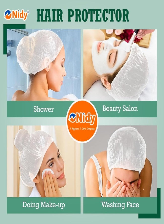 NIDY® Biodegradable Disposable Caps | Compostable Shower Caps | Eco-Friendly Disposable Head Covers | Salon, Spa, Medical & Food Hygiene Caps (50 pcs) - Image 5