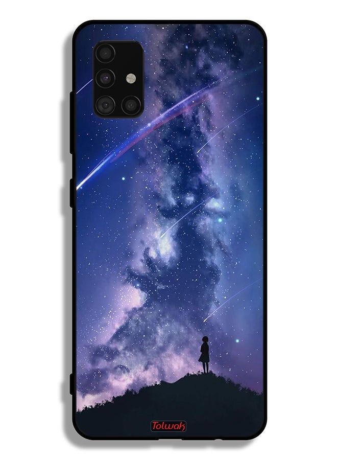 Tolwak غطاء حماية لهاتف Samsung Galaxy A51 4G نجوم متحركة - Image 1