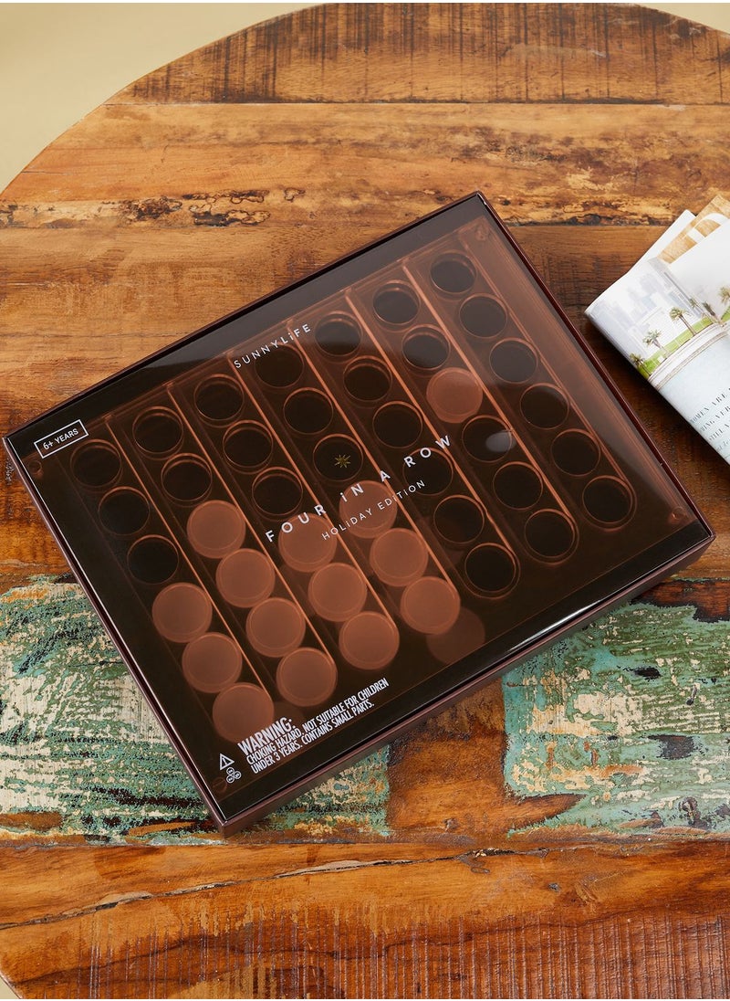 Premium Whiskey Noir Lucite 4 In A Row Game