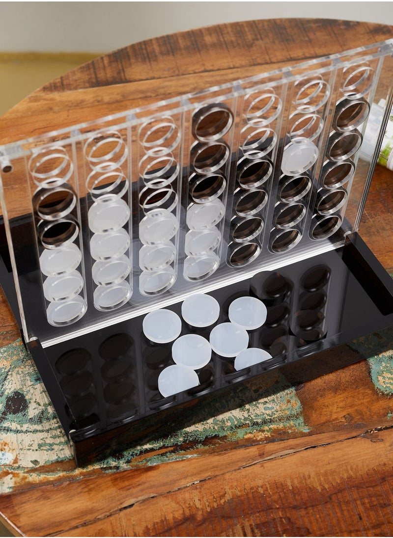 Premium Whiskey Noir Lucite 4 In A Row Game